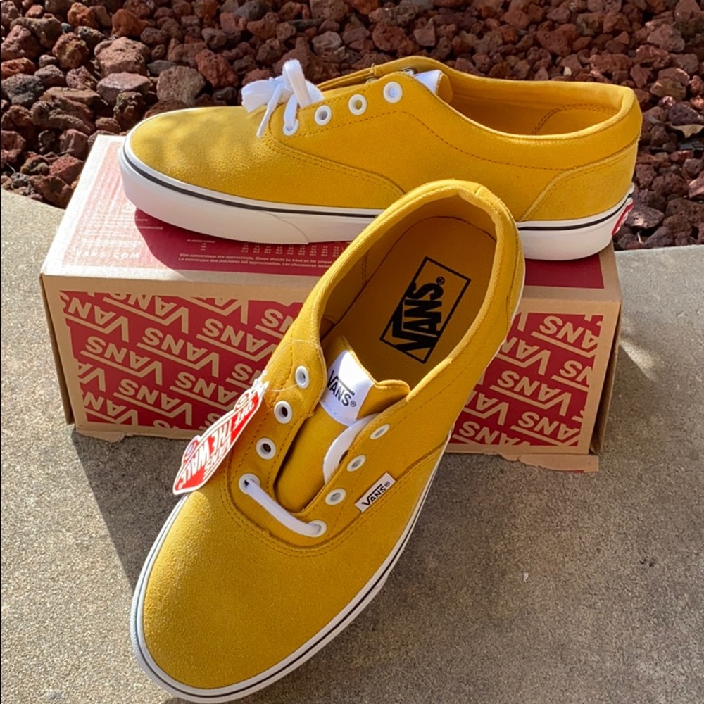 SOLD vans doheny mustard yel pigskin suede sneaker - Picture 3 of 10